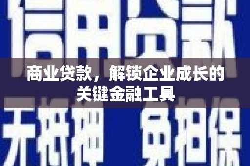 田家庵商业贷款，解锁企业成长的关键金融工具