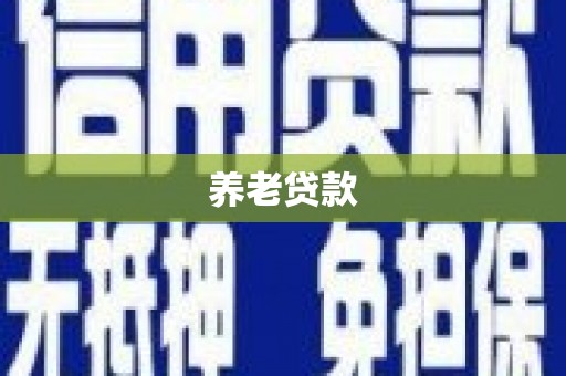 海东养老贷款