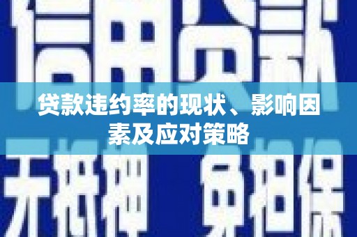 屯门贷款违约率的现状、影响因素及应对策略