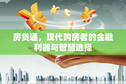 冷水江房贷通，现代购房者的金融利器与智慧选择