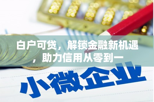 新屋白户可贷，解锁金融新机遇，助力信用从零到一