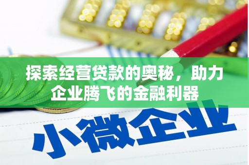 察雅探索经营贷款的奥秘，助力企业腾飞的金融利器