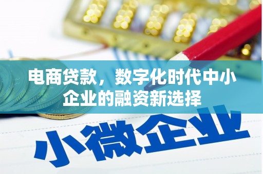 大安电商贷款，数字化时代中小企业的融资新选择