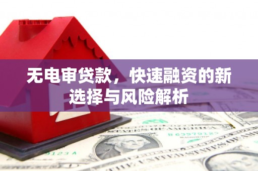 囊谦无电审贷款，快速融资的新选择与风险解析
