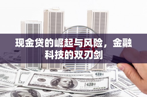 靖宇现金贷的崛起与风险，金融科技的双刃剑