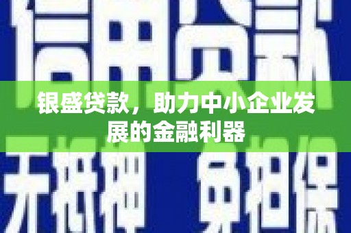青白江银盛贷款，助力中小企业发展的金融利器