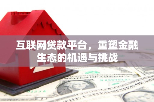金塘互联网贷款平台，重塑金融生态的机遇与挑战