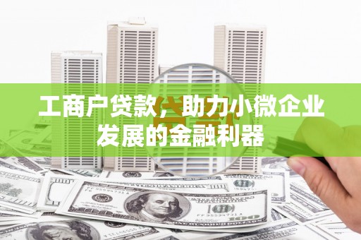 望城工商户贷款，助力小微企业发展的金融利器
