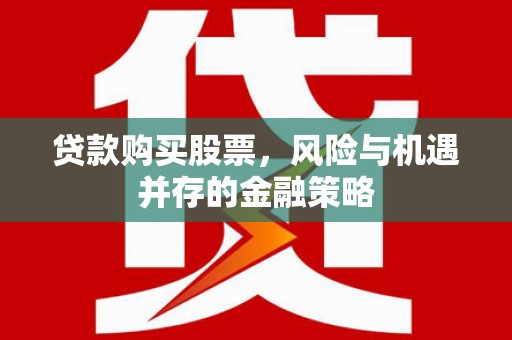 盐田贷款购买股票，风险与机遇并存的金融策略