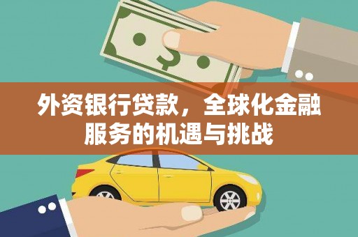 惠东外资银行贷款，全球化金融服务的机遇与挑战
