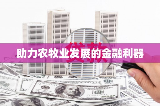 康保助力农牧业发展的金融利器