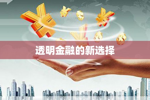 安溪透明金融的新选择